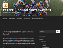 Tablet Screenshot of peacefulschoolsinternational.org